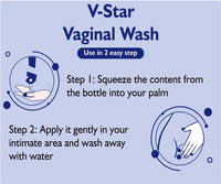 V Star Expert Hygiene Intimate Vaginal Wash For Women (Pack of 3) 300 ml | For 18+ Only