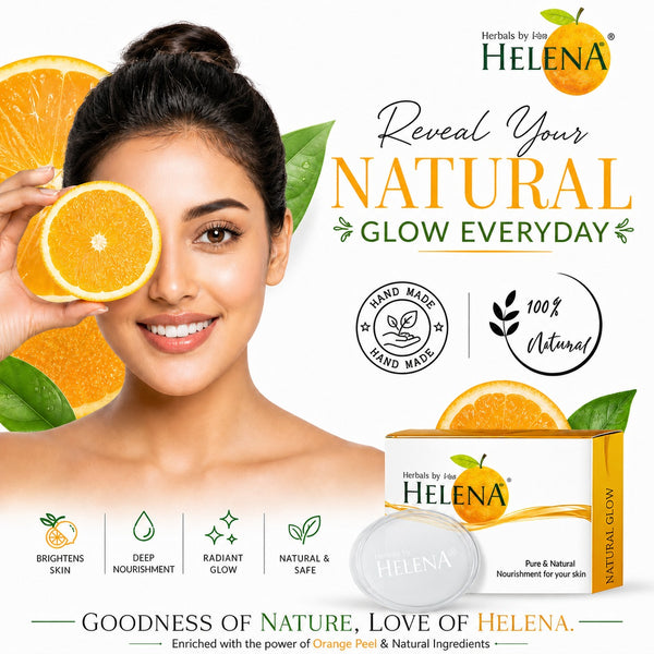 Helena Orange handmade soap (Pack of 2)