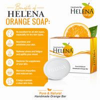 Helena Orange handmade soap (Pack of 2)