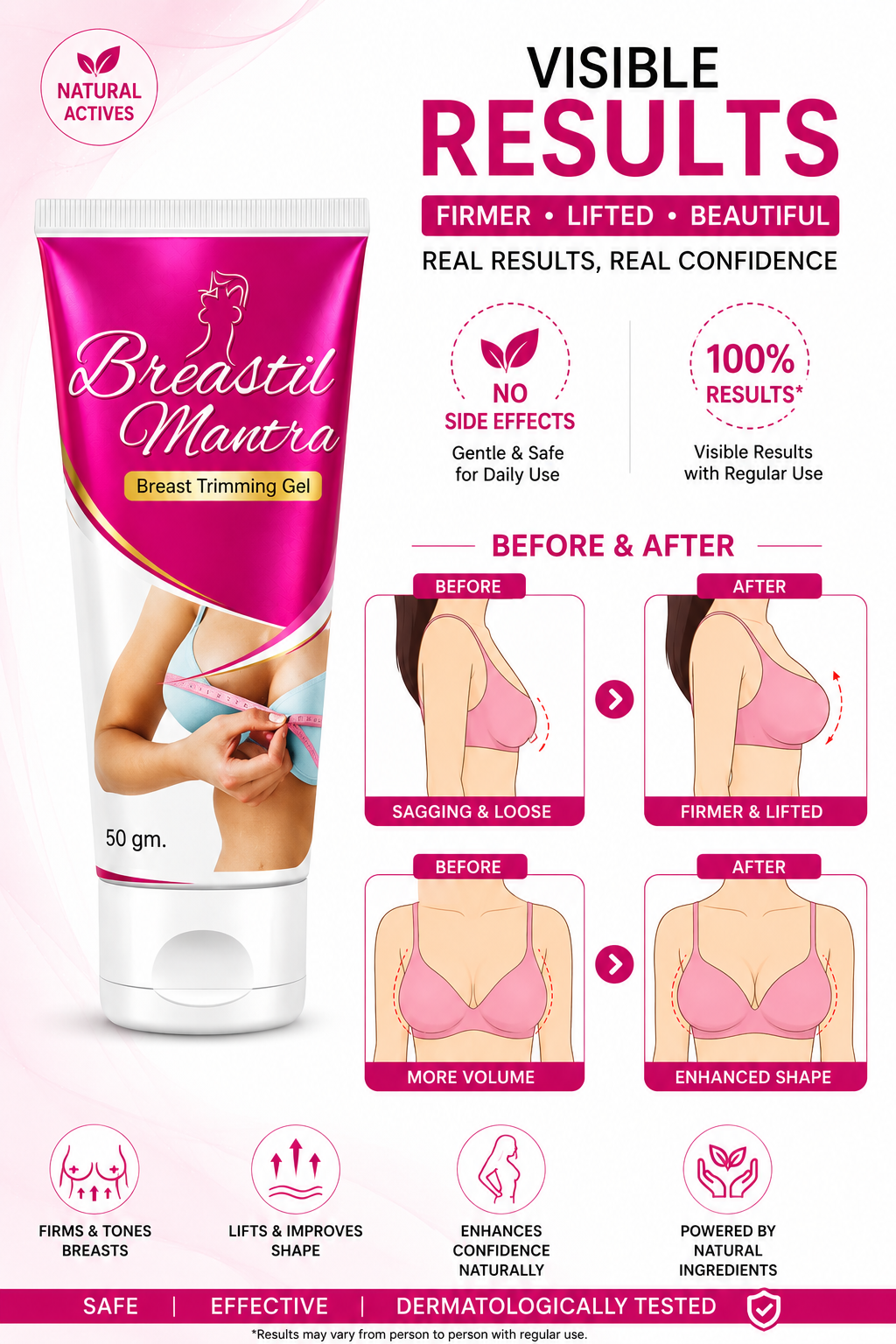 Breastil Mantra Breast Trimming Gel - 50 Gram