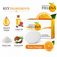 Helena Orange handmade soap (Pack of 2)